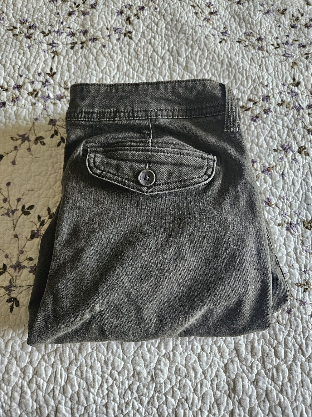 Sonoma Dark Olive Cargo Pants with Side Pocket - Picture 4 of 4